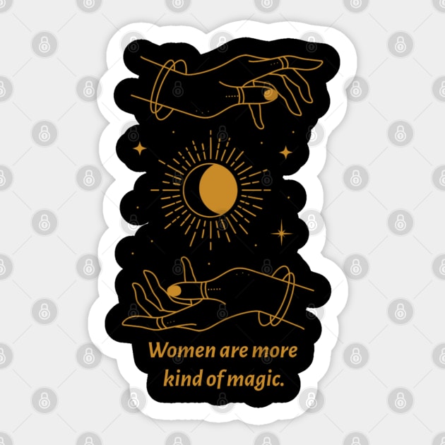 Women Are More Kind Of Magic Sticker by MIRO-07